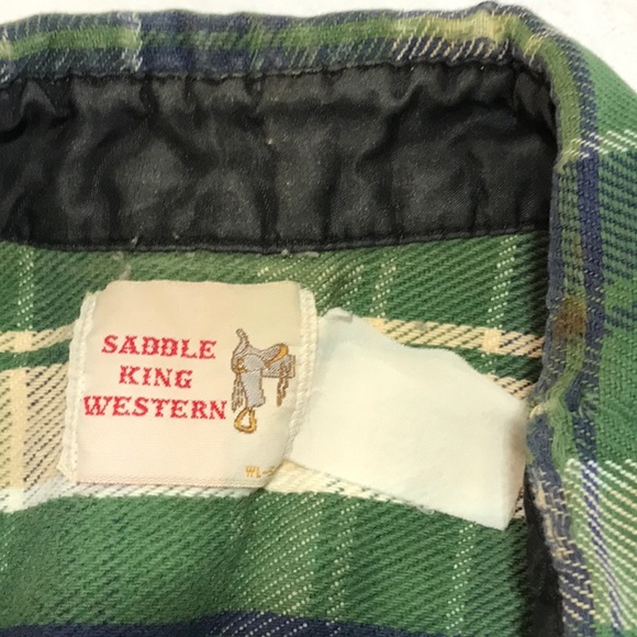Vintage pre owned Saddle King Western  medium. Somedamage.pearl snap buttons - Picture 3 of 9